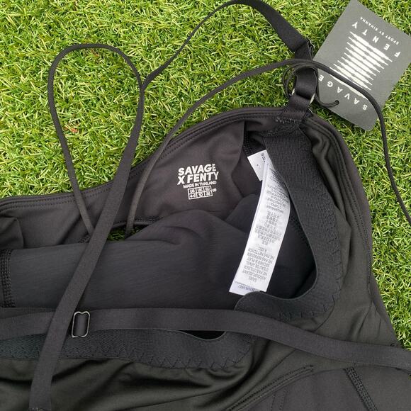 Savage x Fenty Women's Black Curve Alert Jumpsuit Small - Picture 3 of 5